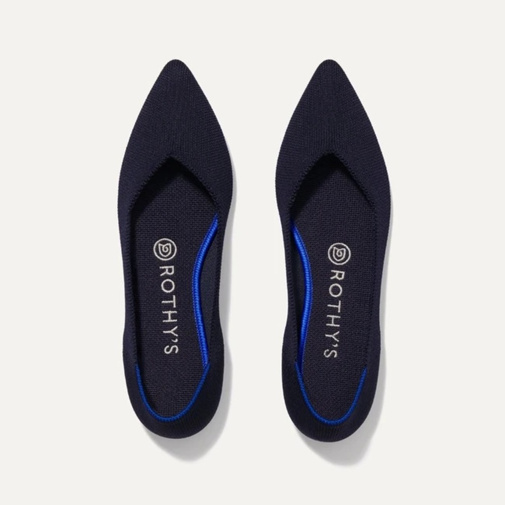 Navy Blue The Point Rothy’s - never been worn